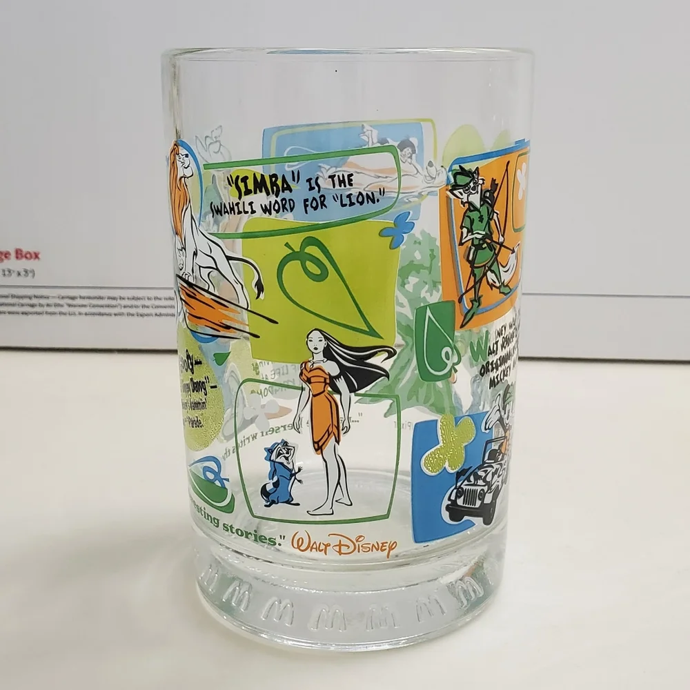 Walt Disney World 100 Years Of Magic Tumbler Glass McDonalds